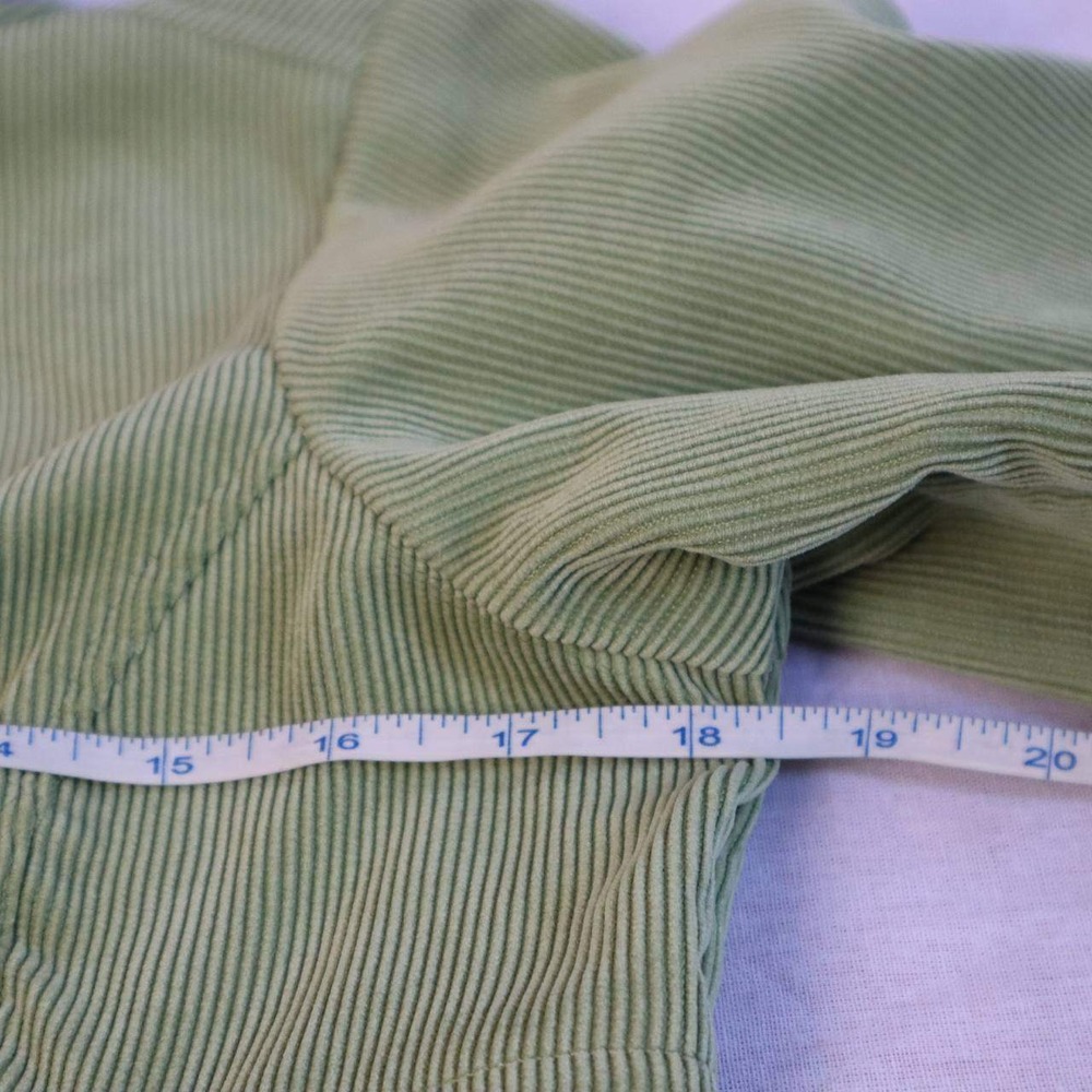 Patagonia Womens XS Sage Green Corduroy Hooded Fleece Lined Snap Front Jacket - Picture 4 of 6